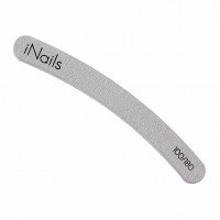 Пилка для ногтей iNails 100/180 бумеранг (КАЧЕСТВО ПРЕМИУМ!)