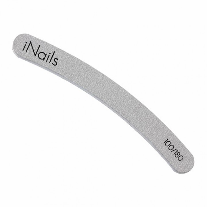 Пилочка для ногтей iNails 100/180 бумеранг, банан