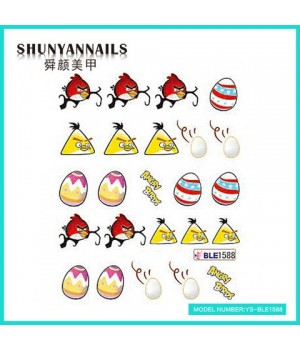 Слайдер дизайн для ногтей Птицы, Angry Birds