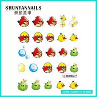 Слайдер дизайн для ногтей Птицы, Angry Birds, яйцо, шарики