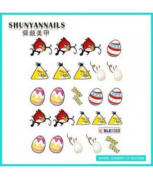 Слайдер дизайн для ногтей Птицы, Angry Birds