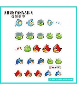 Слайдер дизайн для ногтей Птички, Angry Birds