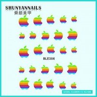 Слайдер дизайн для ногтей Яблоко, Apple
