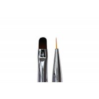 Кисть для дизайна и росписи ногтей Oval #6 / Liner #7